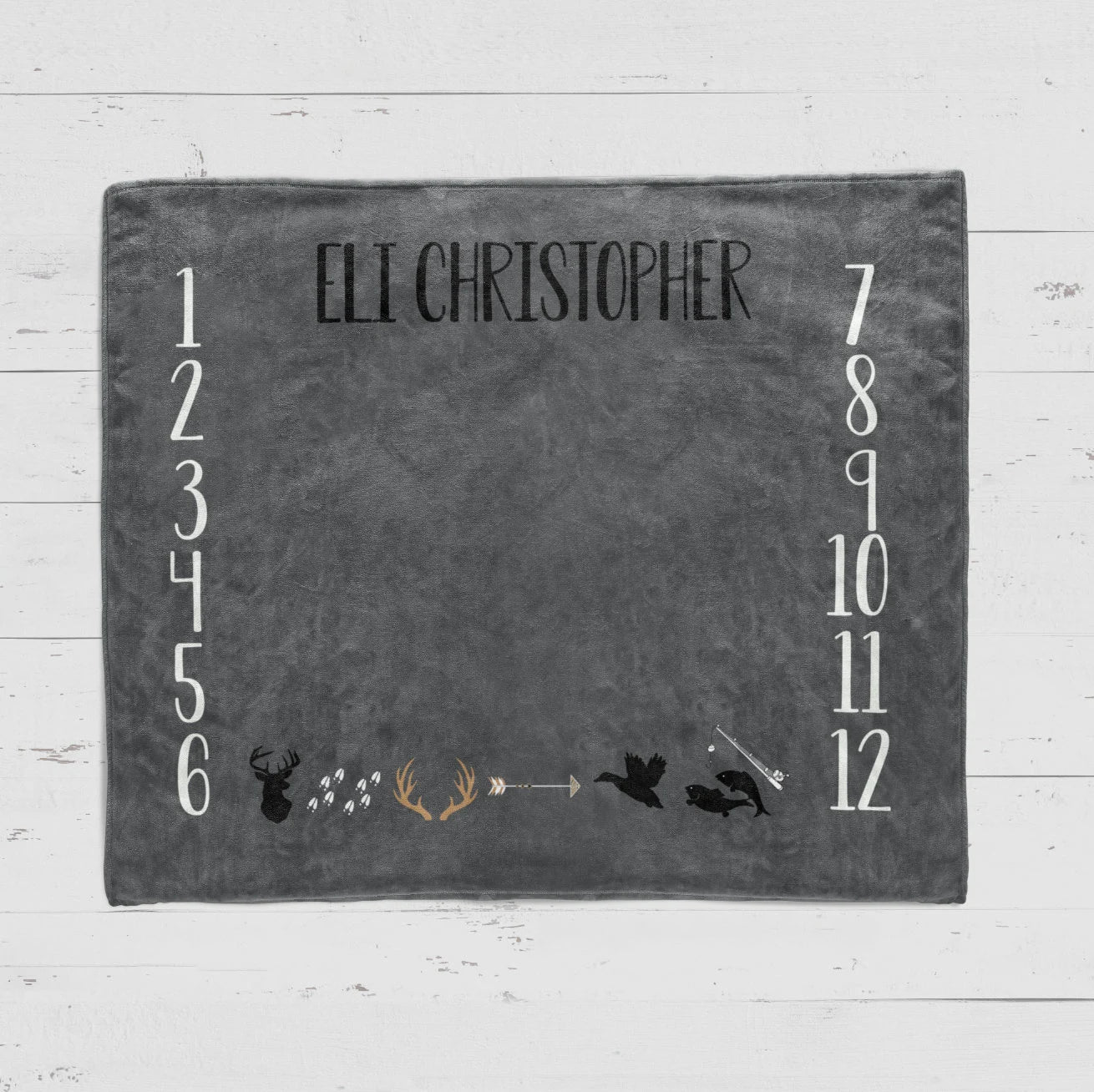 Hunting Milestone Blanket