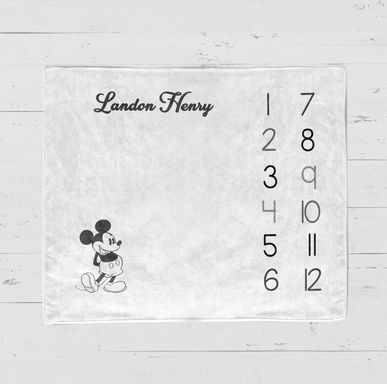 Mickey Milestone Blanket