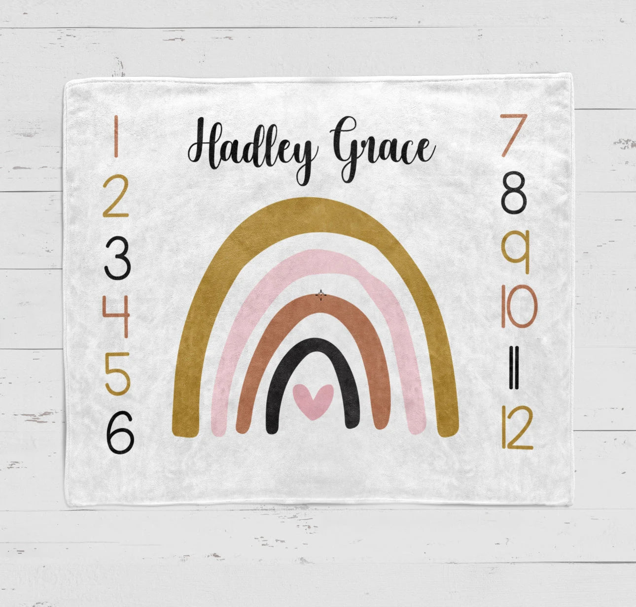 Rainbow Milestone Blanket