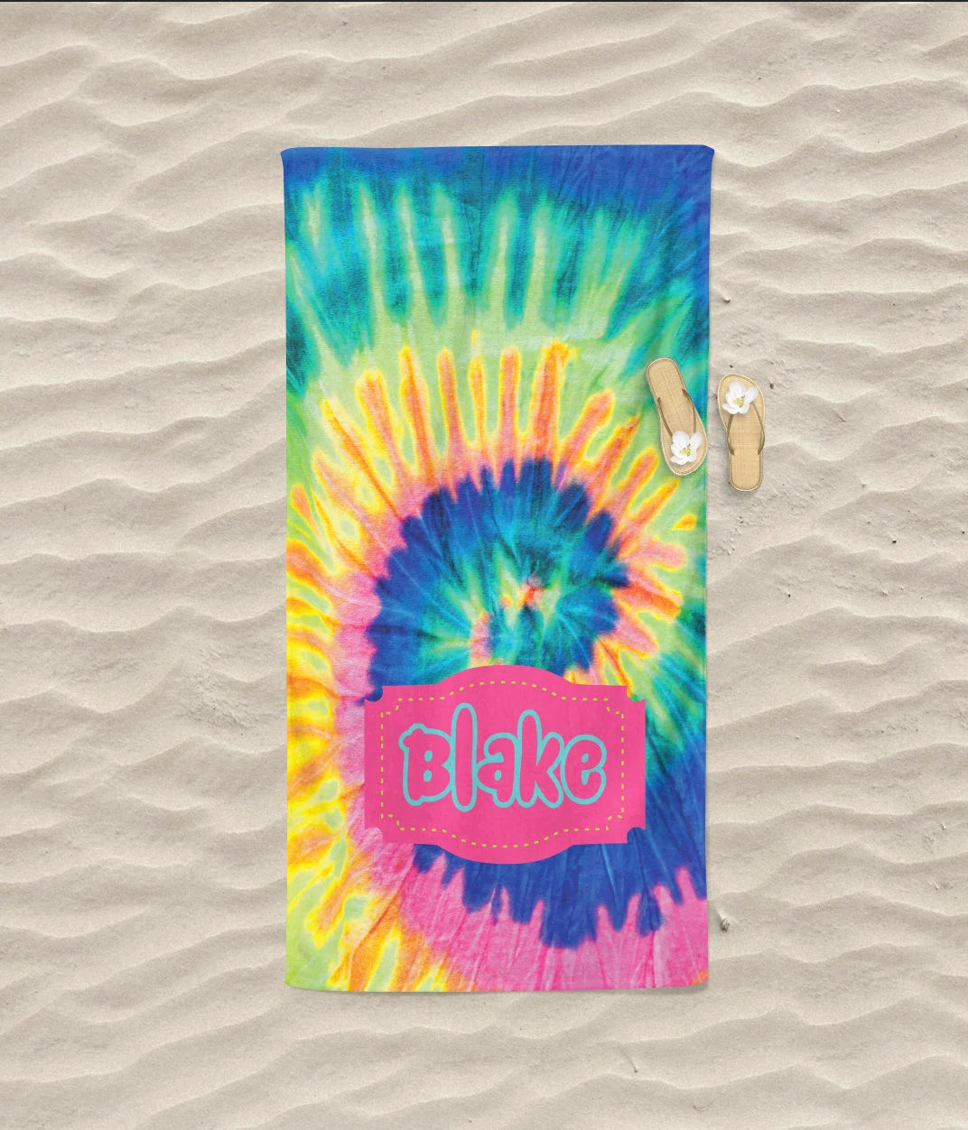 Tie Dye Beach Towel