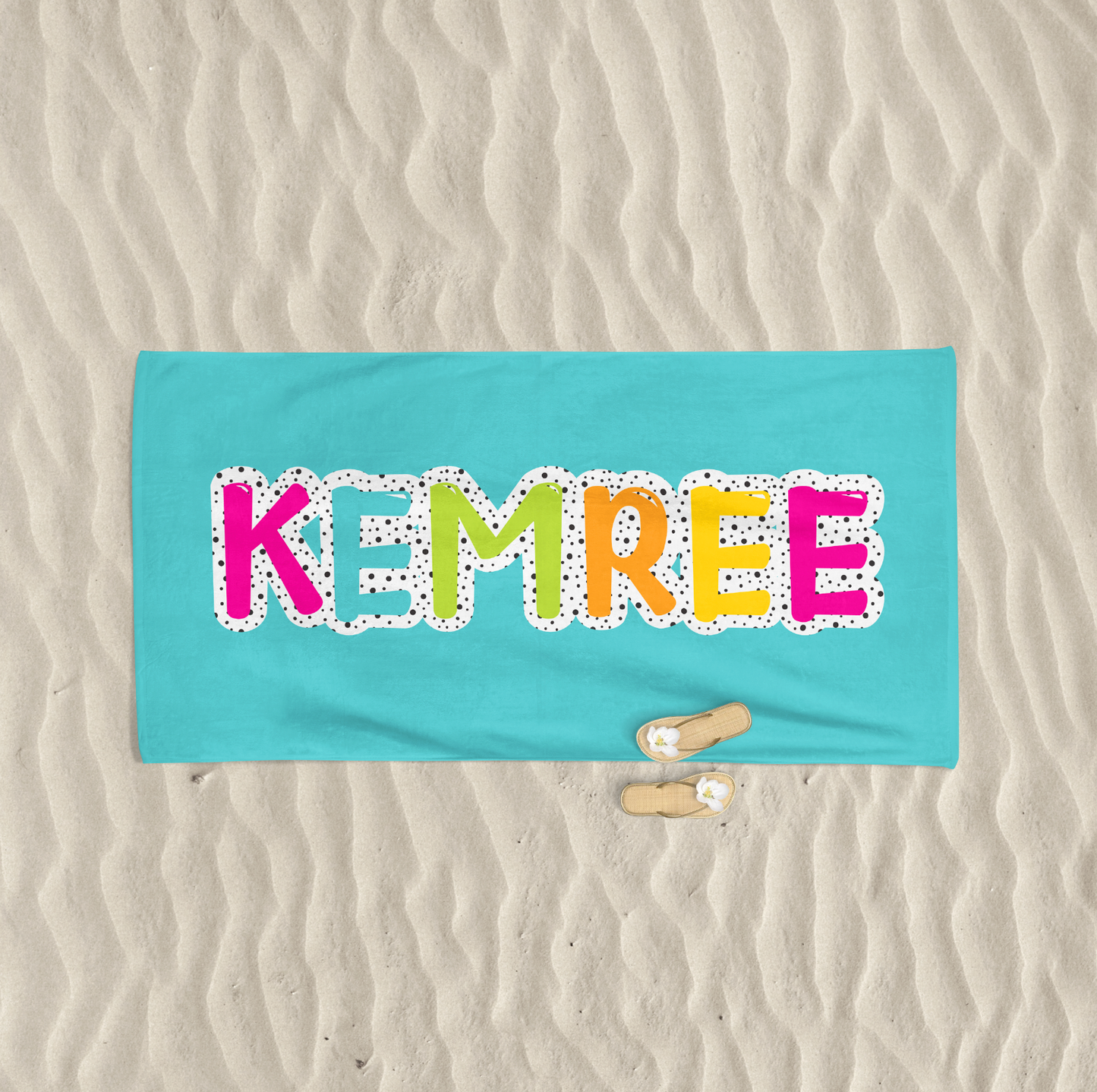 Bright Bubble Beach Towel