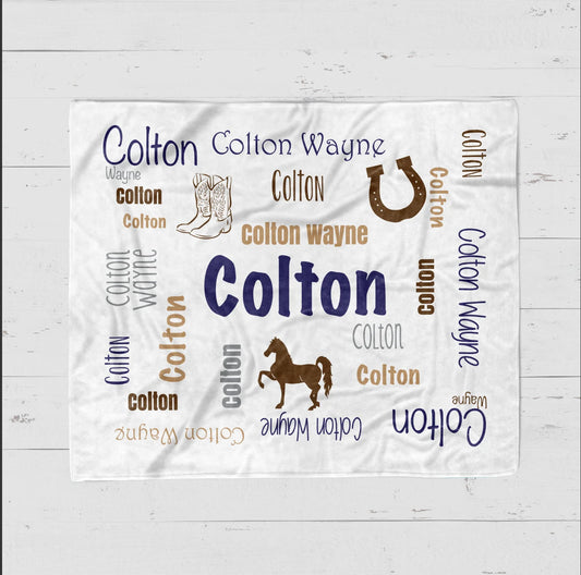 Western Cowboy Blanket