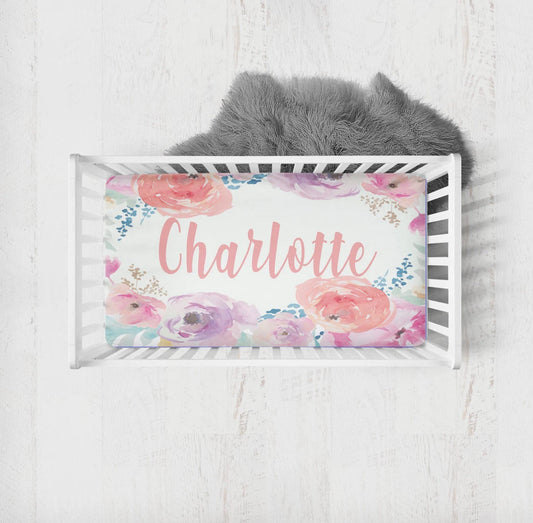 Floral Crib Sheet