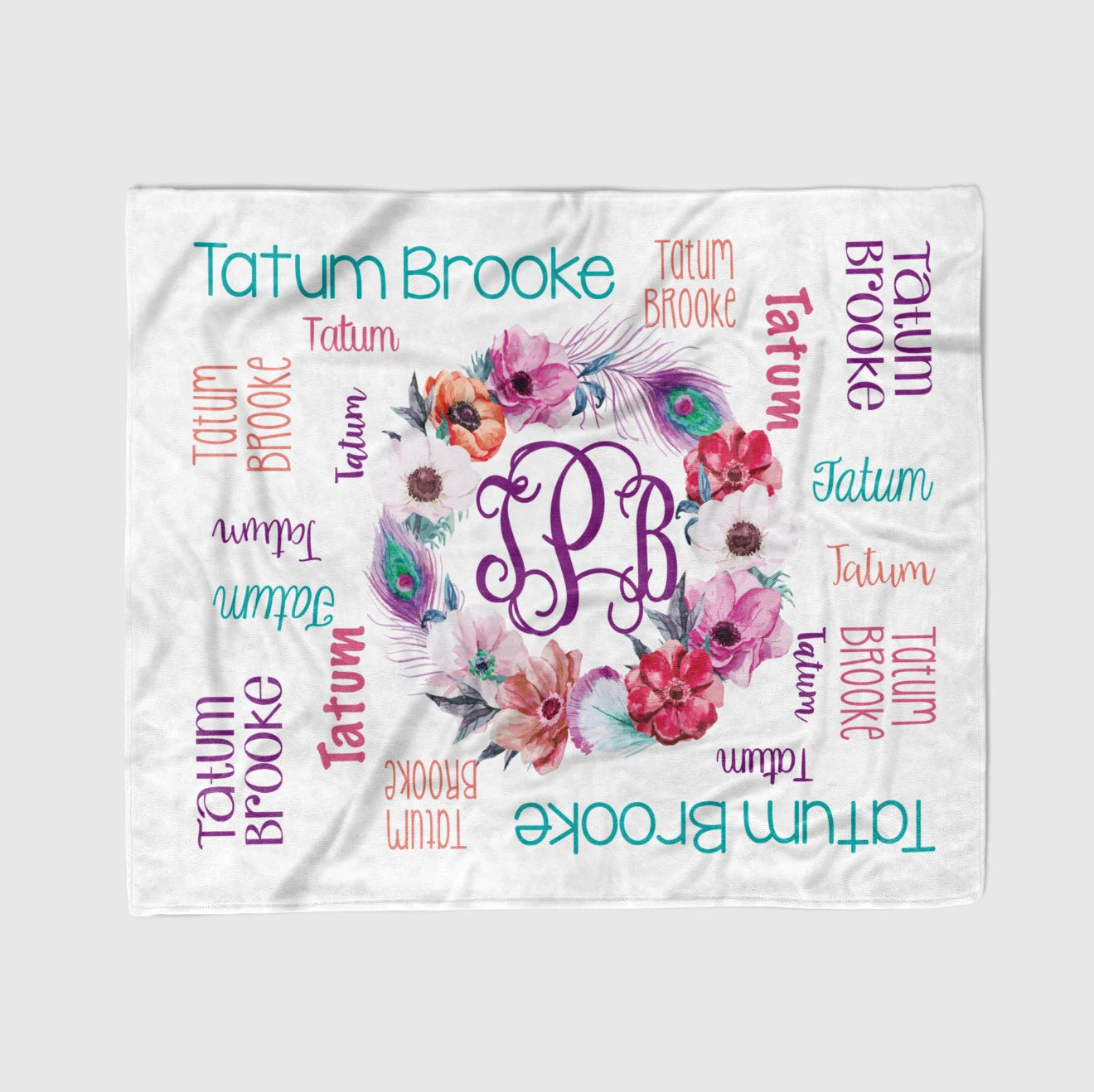 Peacock Feather Blanket