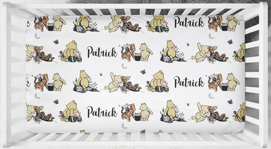 Pooh Crib Sheet