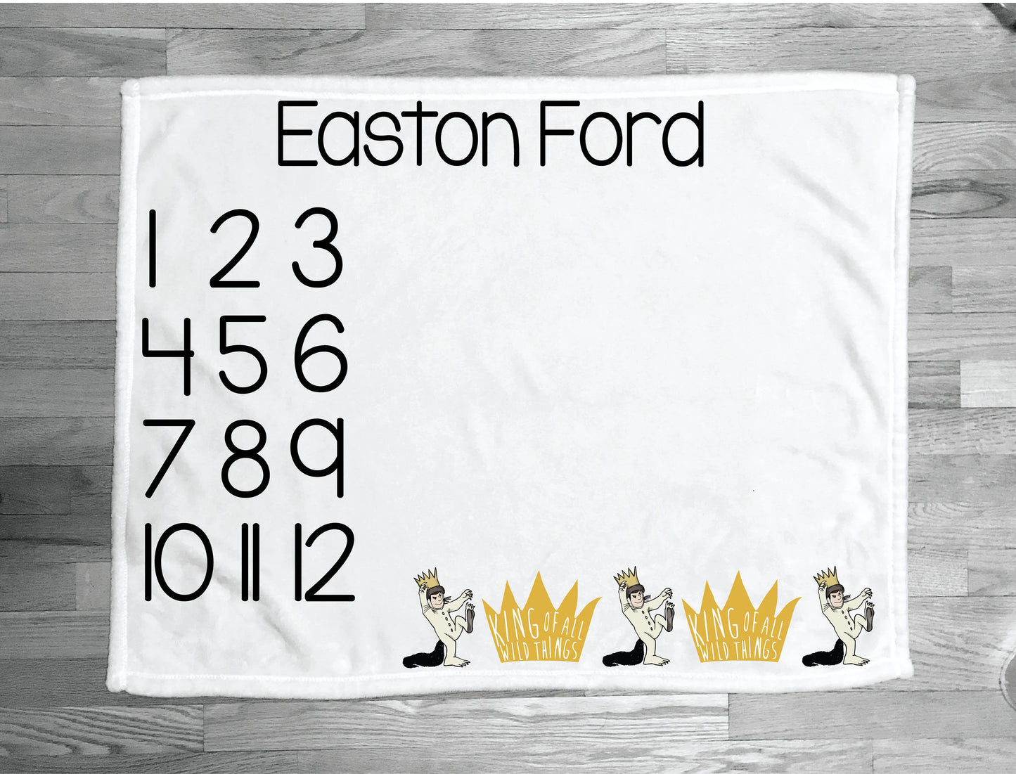 WildThing Milestone Blanket